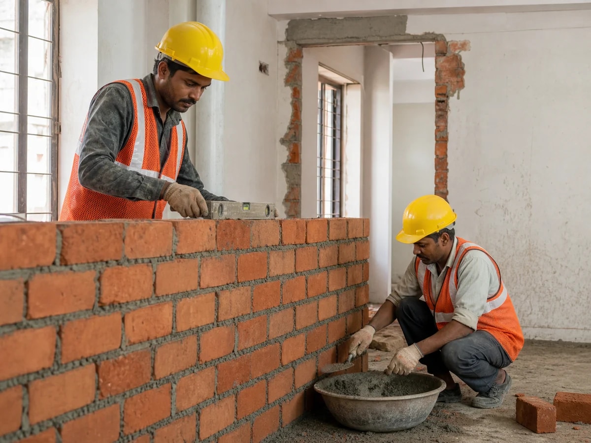 Civil Work service team at work