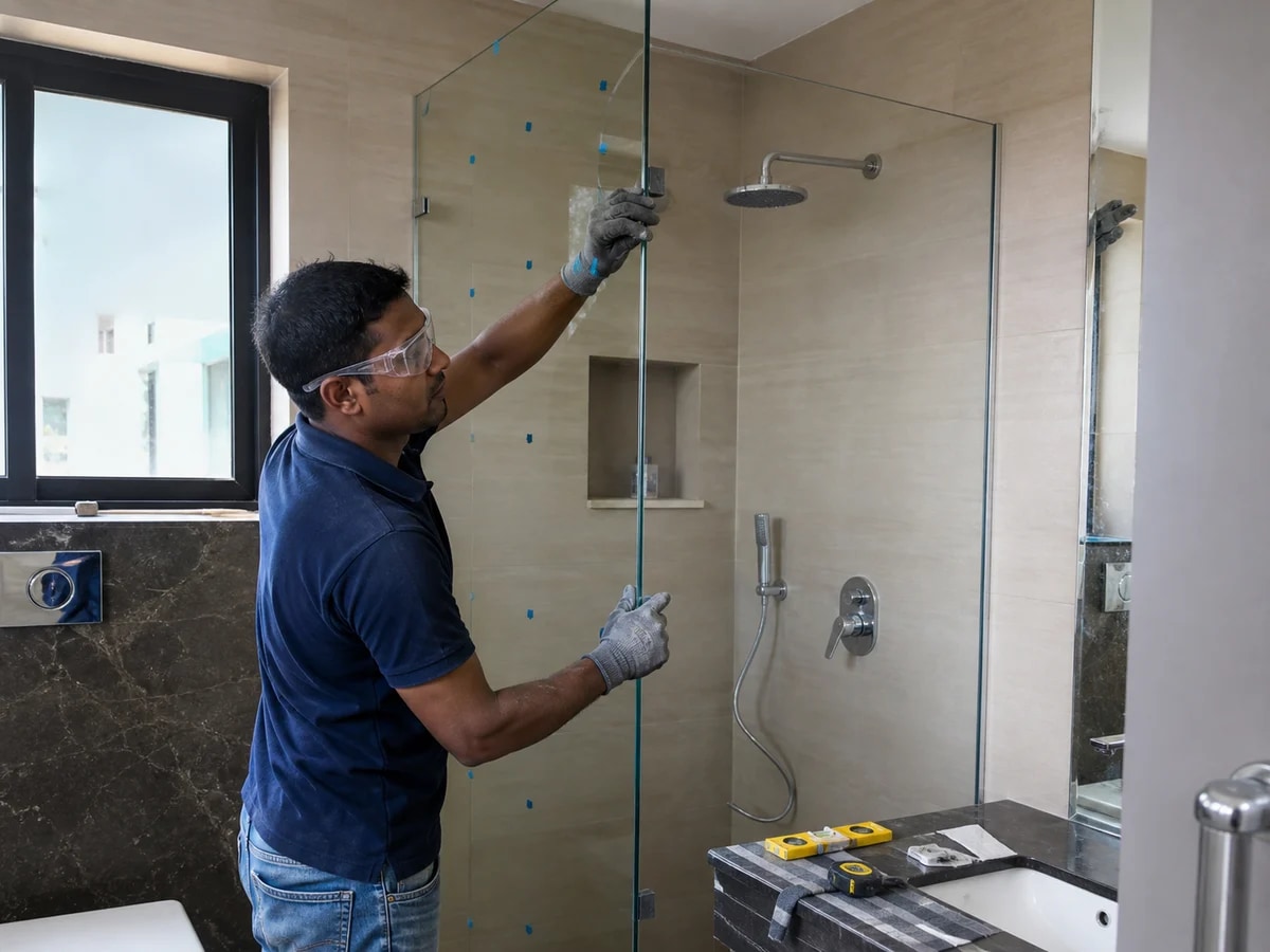 Glass Work service team at work