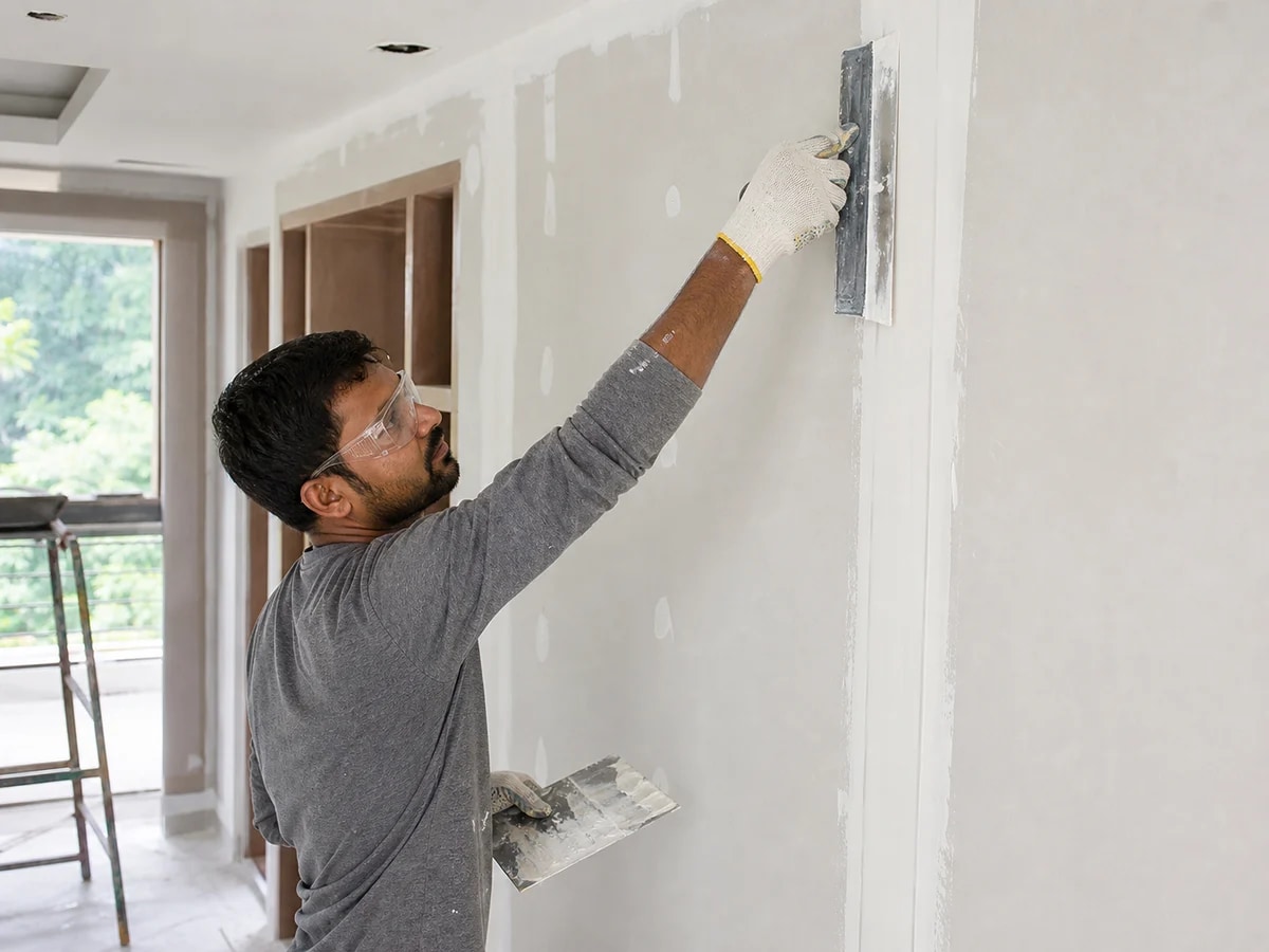 Gypsum Work service team at work