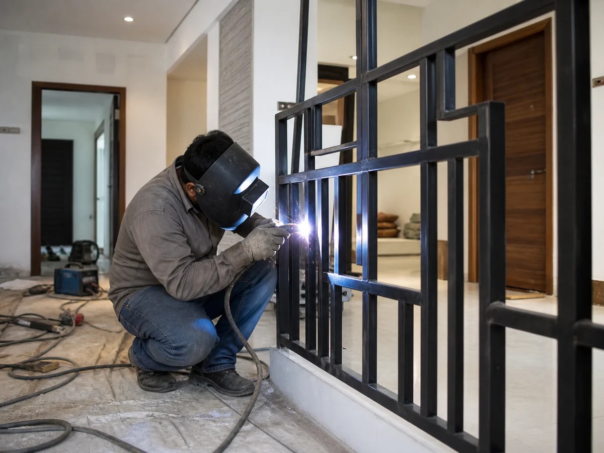 Metal & Fabrication Work service team at work