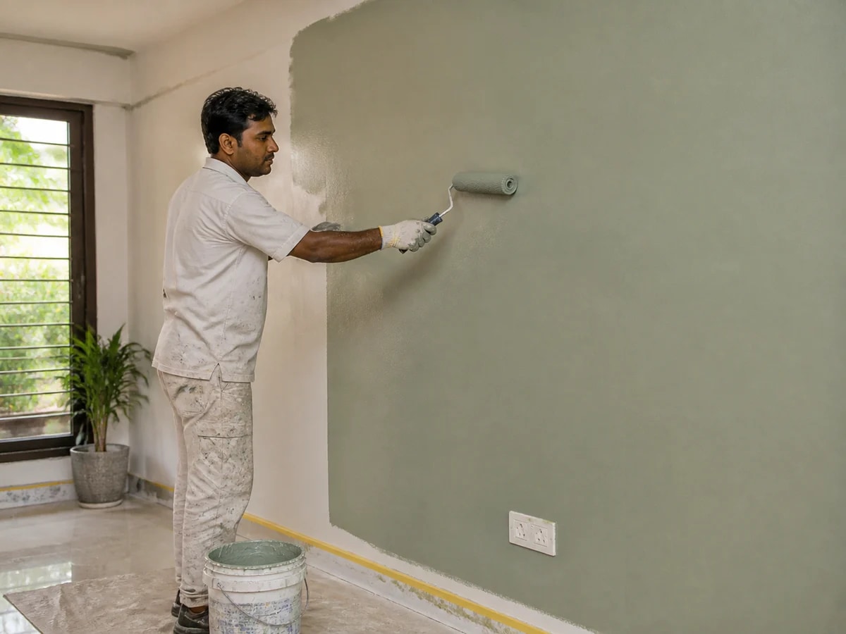 Painting & Polishing service team at work