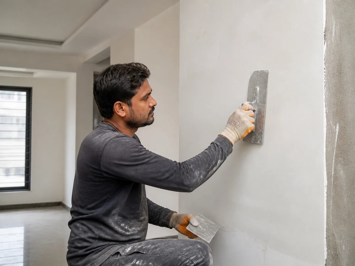 Plaster & POP Work service team at work